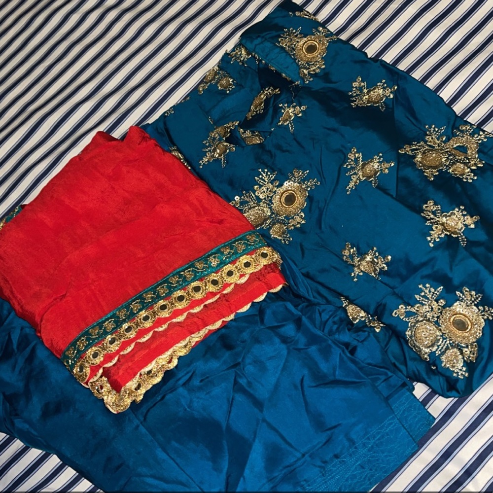 Silk salwaar suit
